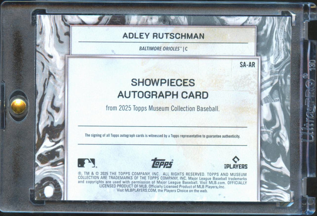 Adley Rutschman 2025 Museum Collection Showpieces Auto Autograph 5/25 Orioles