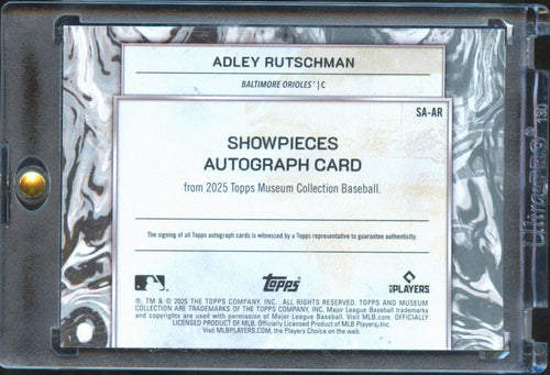 Adley Rutschman 2025 Museum Collection Showpieces Auto Autograph 5/25 Orioles