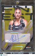 Kayla Harrison 2025 Topps Finest UFC Auto Autograph Gold Refractor 11/50 MMA