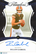 Dillon Gabriel 2026 Panini Flawless Auto Sapphire /15 Cleveland Browns