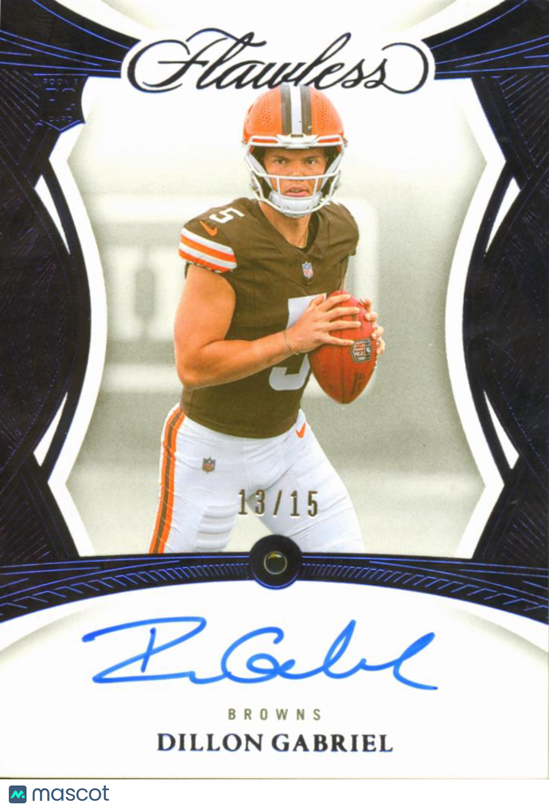 Dillon Gabriel 2026 Panini Flawless Auto Sapphire /15 Cleveland Browns