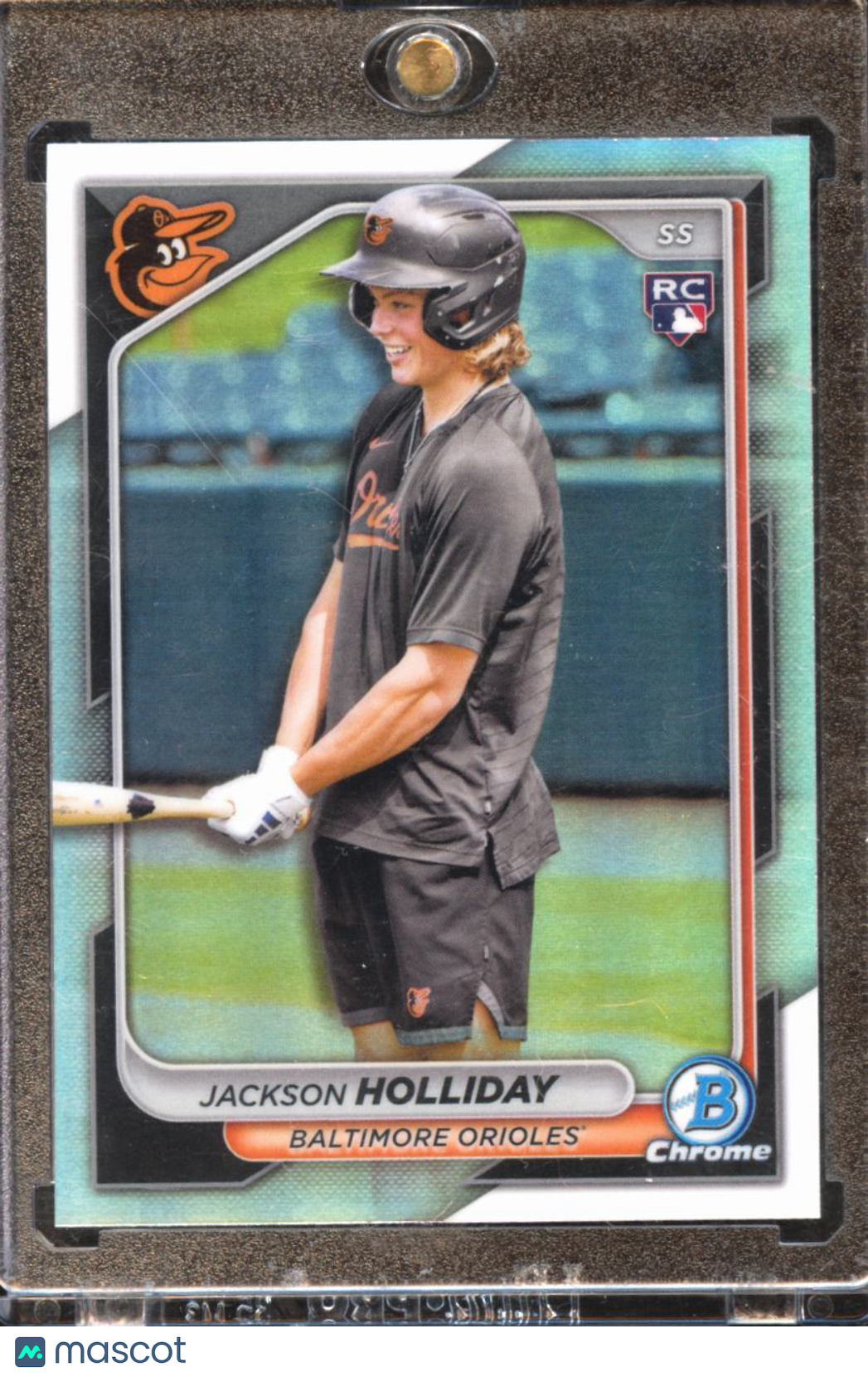 Jackson Holliday 2024 Bowman Chrome Image Variation SSP RC Refractor Orioles