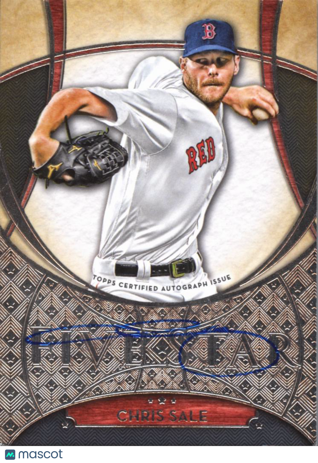 Chris Sale 2017 Topps Five Star Auto Autograph Boston Red Sox