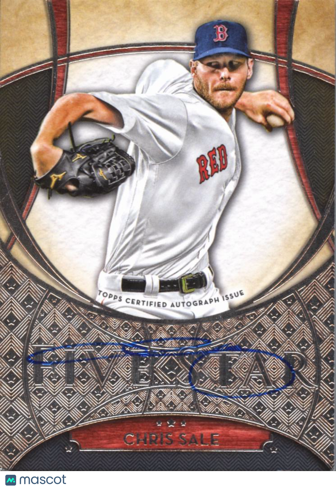 Chris Sale 2017 Topps Five Star Auto Autograph Boston Red Sox