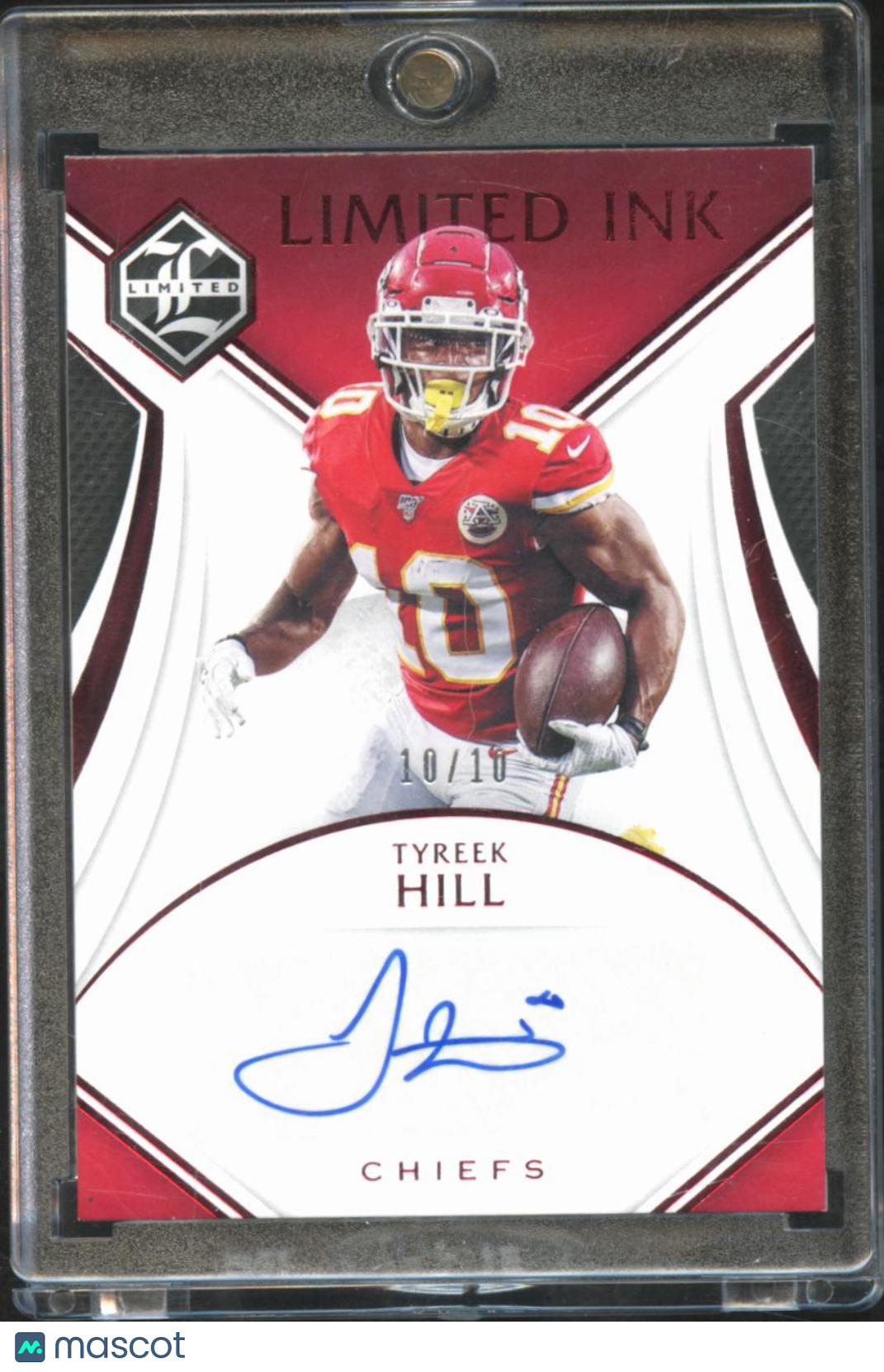 Tyreek Hill 2020 Limited Limited Ink Red Auto Autograph Jersey # 10/10 KC Chiefs