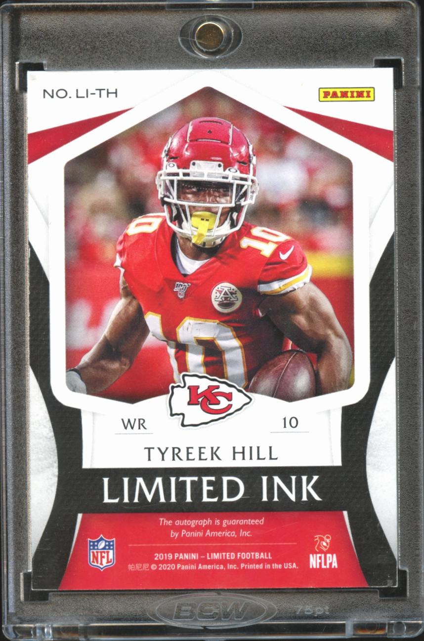 Tyreek Hill 2020 Limited Limited Ink Red Auto Autograph Jersey # 10/10 KC Chiefs