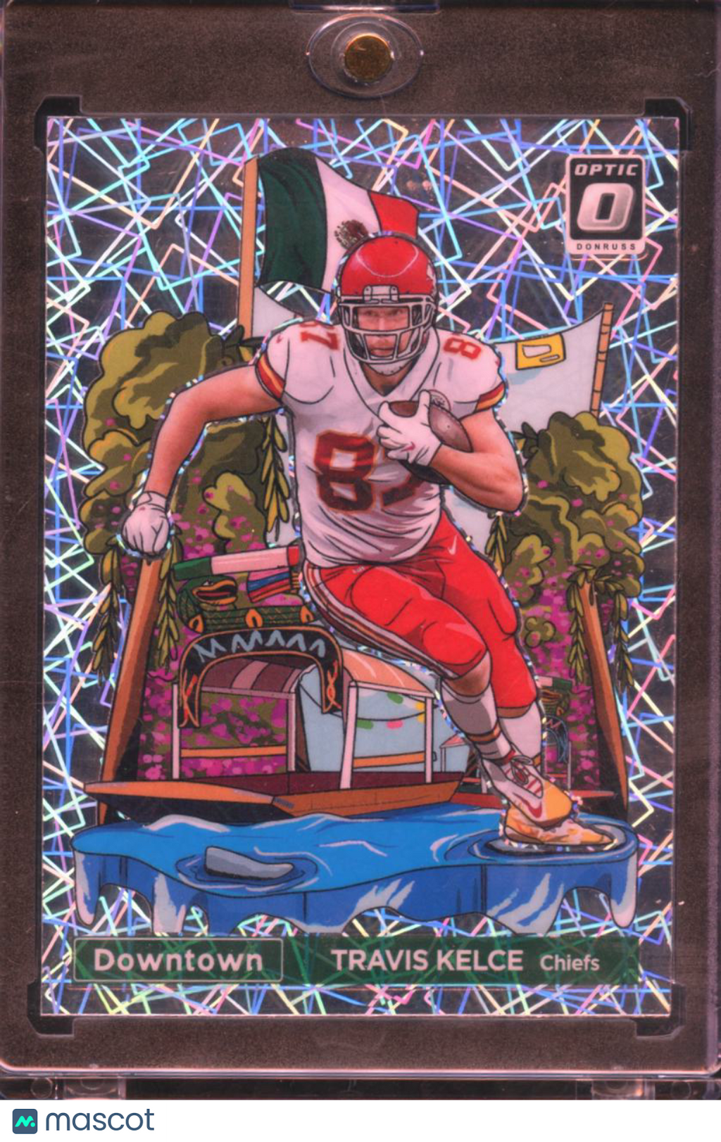 Travis Kelce 2023 Optic International DOWNTOWN SSP CASE HIT Kansas City Chiefs