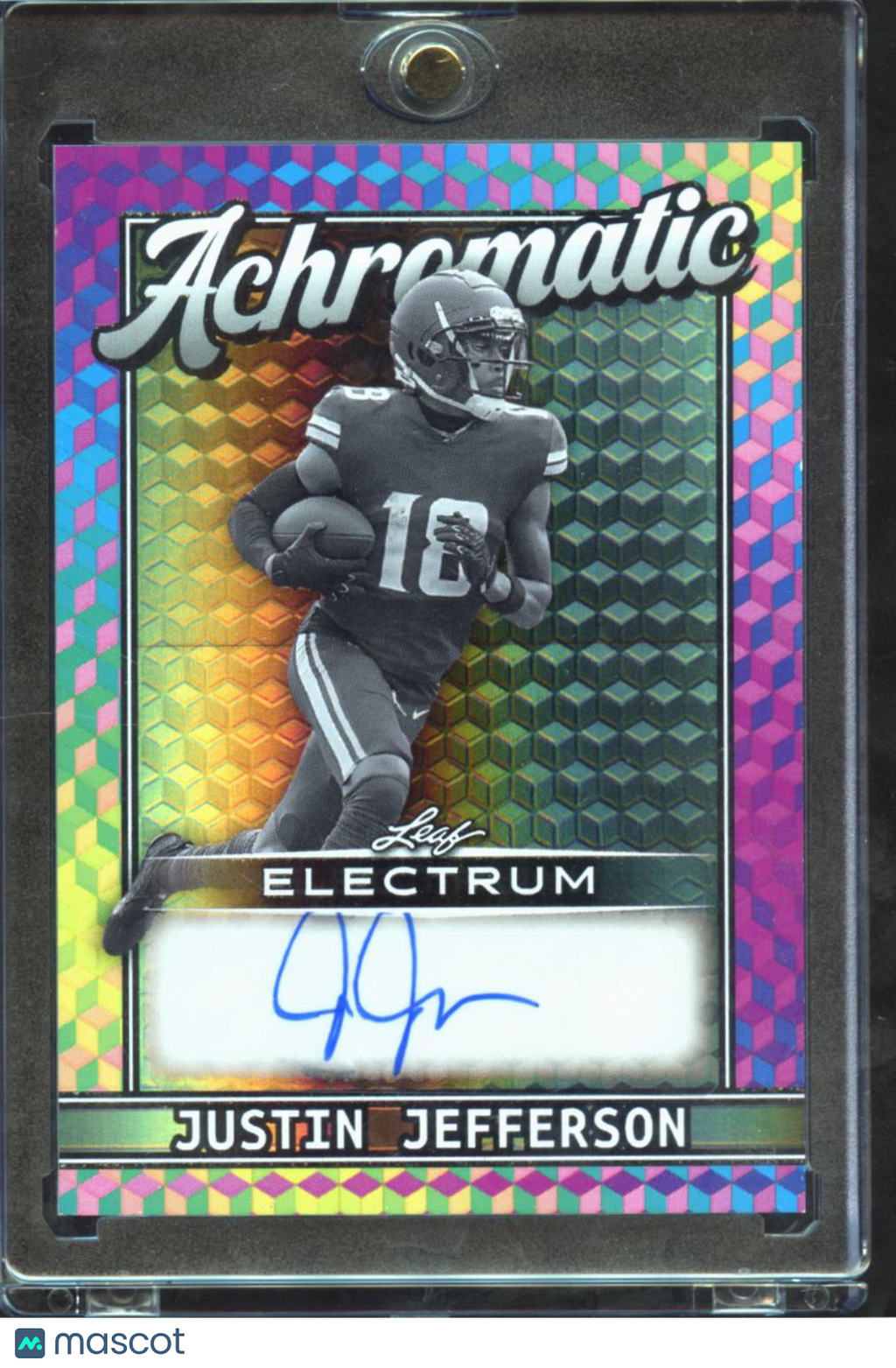 Justin Jefferson 2025 Leaf Electrum Auto Autograph 2/10 Minnesota Vikings