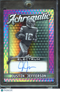 Justin Jefferson 2025 Leaf Electrum Auto Autograph 2/10 Minnesota Vikings