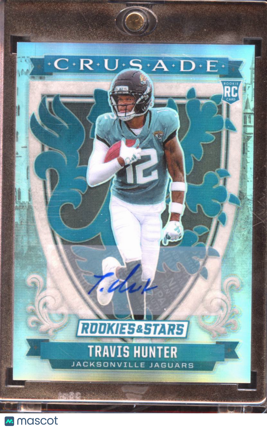 Travis Hunter 2025 Rookies & Stars Crusade Auto Autograph RC 86/99 Jaguars