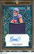 Rome Odunze 2025 Obsidian Auto Autograph Patch RC 67/299 Chicago Bears