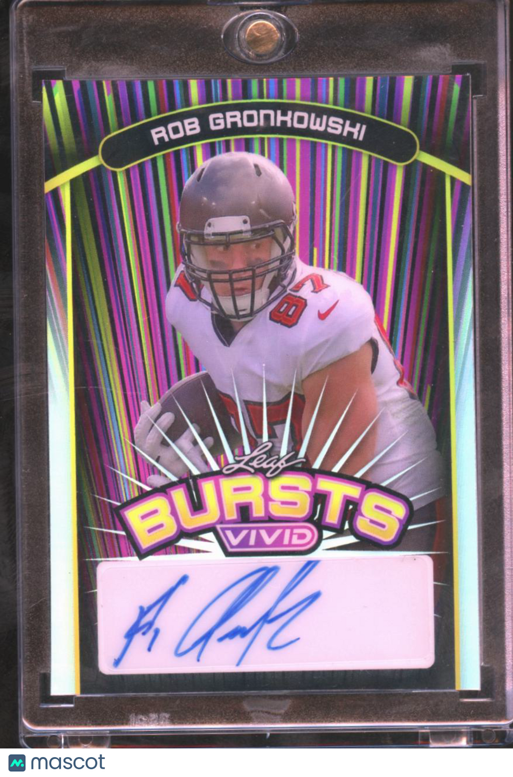 Rob Gronkowski 2024 Leaf Vivid Auto Autograph 6/10 Tampa Bay Buccaneers