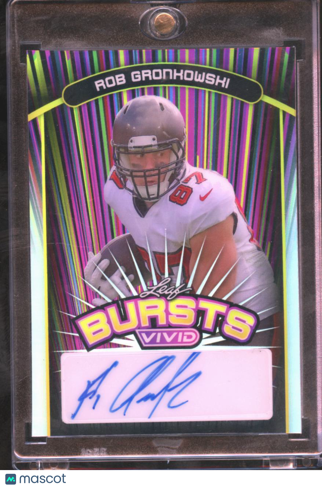Rob Gronkowski 2024 Leaf Vivid Auto Autograph 6/10 Tampa Bay Buccaneers