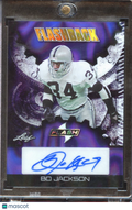 Bo Jackson 2025 Leaf Flash Auto Autograph Purple 1/1 Los Angeles Raiders