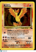 Moltres 1999 Fossil Holo Rare #12/62