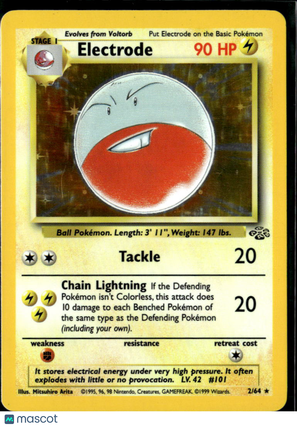 Electrode 1999 Jungle Holo Rare #2/64