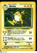 Raichu 1999 Base Set Holo Rare #14/102