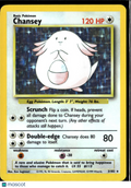 Chansey 1999 Base Set Holo Rare #3/102