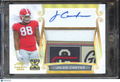 Jalen Carter 2023 Leaf Trinity Auto Autograph Laundry Tag RC 7/7 Georgia