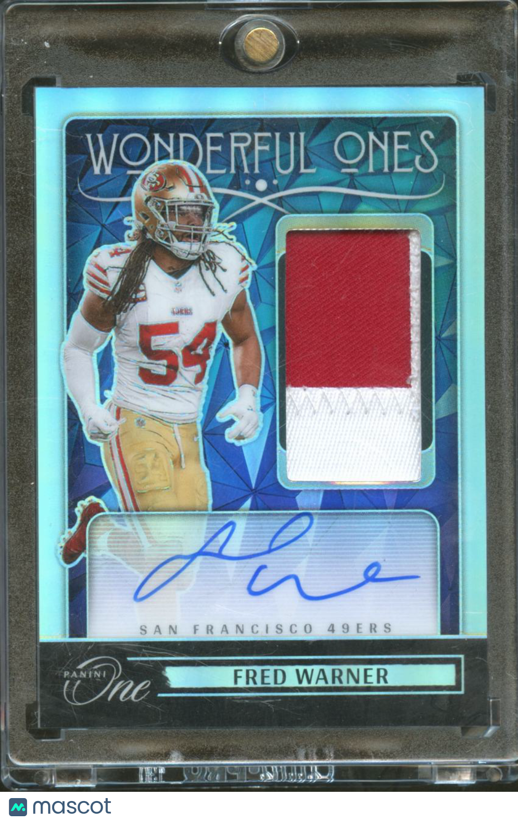 Fred Warner 2024 Panini One Auto Autograph Patch 20/99 San Francisco 49ers