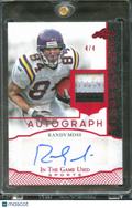 Randy Moss 2024 Leaf Auto Autograph Game Worn Patch 4/4 Minnesota Vikings