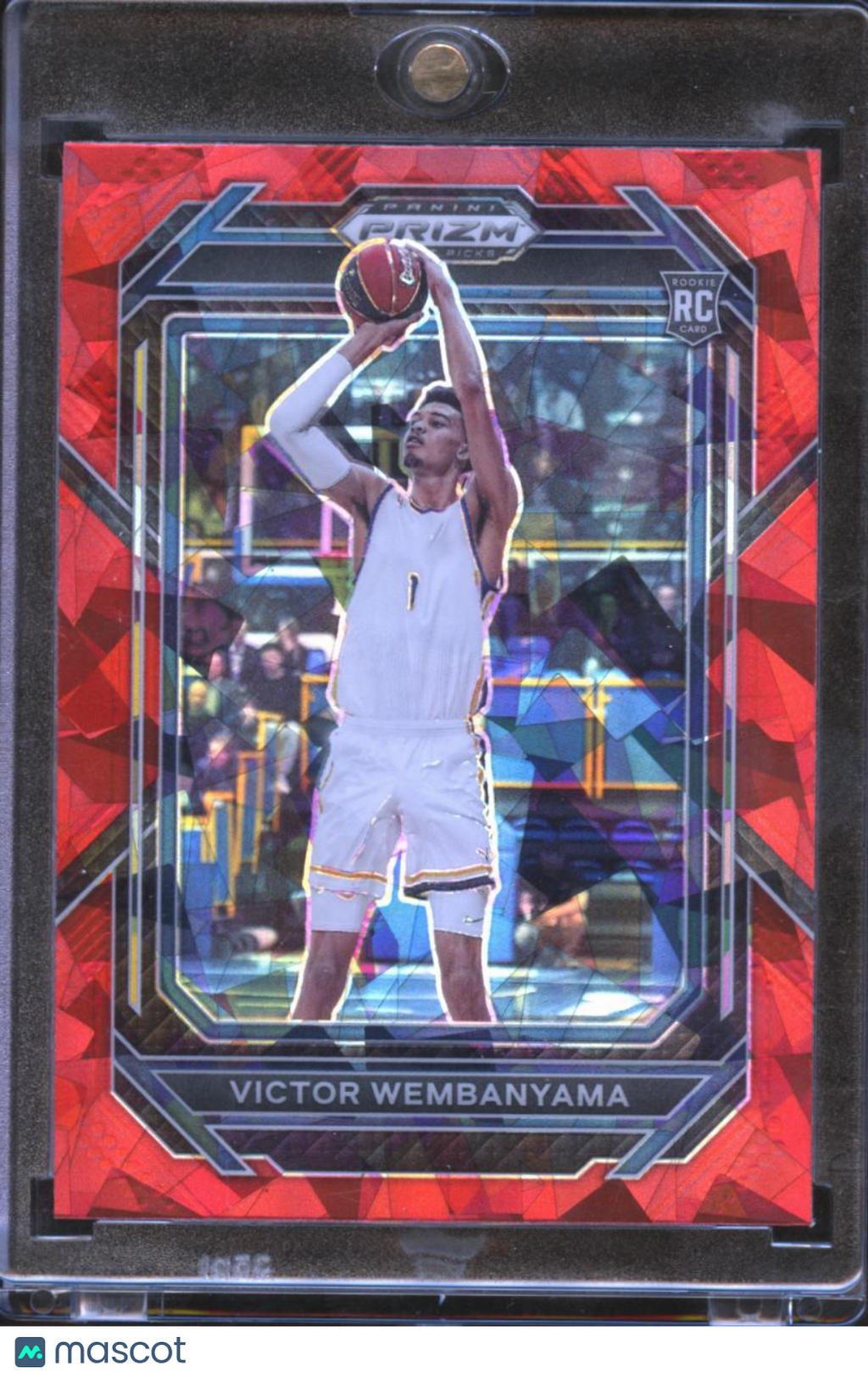 Victor Wembanyama 2023 Panini Prizm Draft Picks RC Red Ice Metropolitans 92