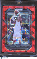 Victor Wembanyama 2023 Panini Prizm Draft Picks RC Red Ice Metropolitans 92