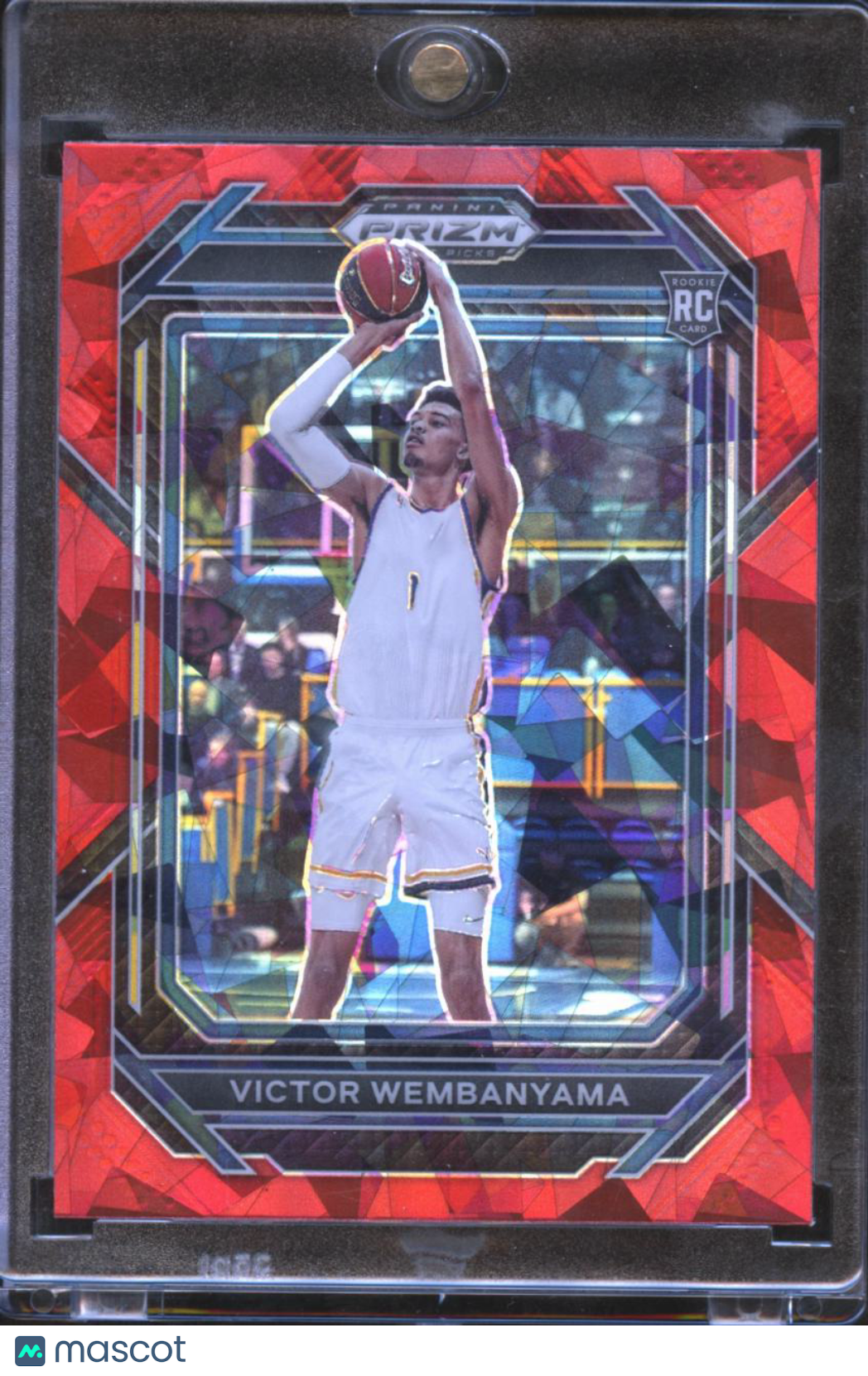 Victor Wembanyama 2023 Panini Prizm Draft Picks RC Red Ice Metropolitans 92