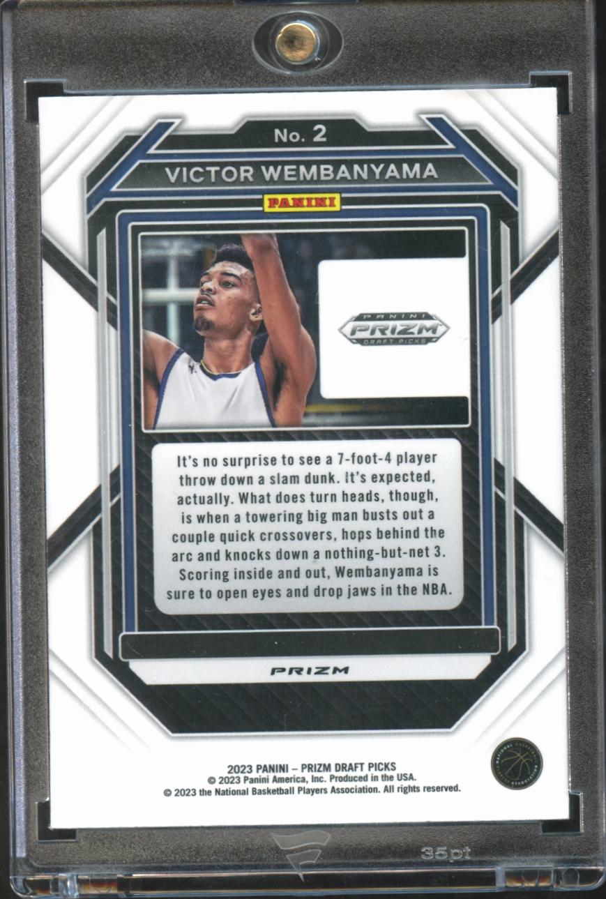 Victor Wembanyama 2023 Panini Prizm Draft Picks RC Red Ice Metropolitans 92