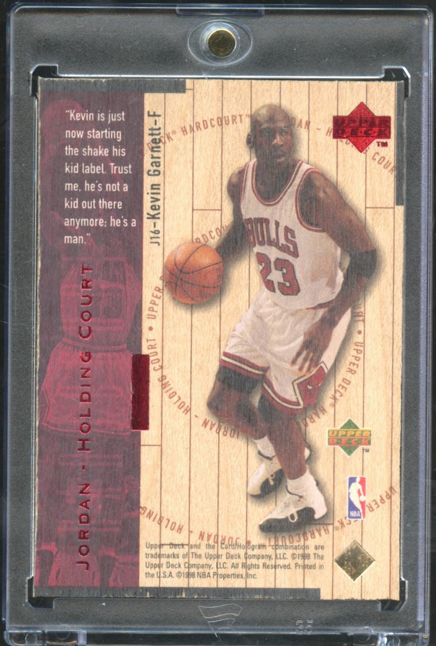 Kevin Garnett / Michael Jordan 1998 Upper Deck Hardcourt 1035/2300 Bulls