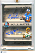 Calvin Johnson / Charles Woodson 2025 Panini Black Hall Mates Auto Autograph /25