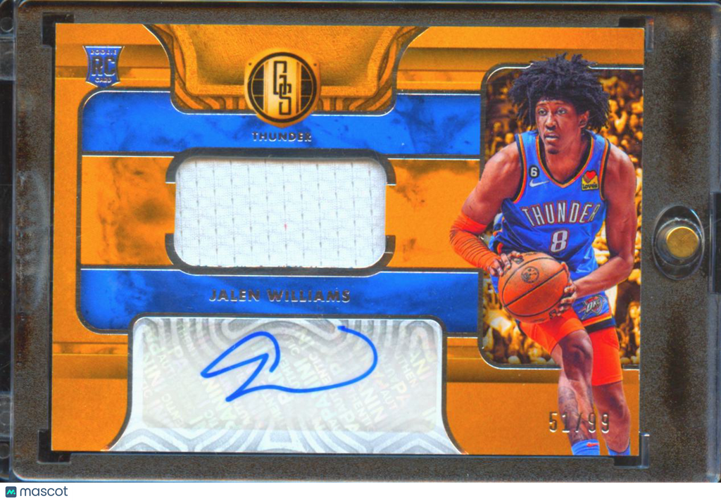 Jalen Williams 2022-23 Gold Standard Auto Autograph Patch RC 51/99 OKC Thunder