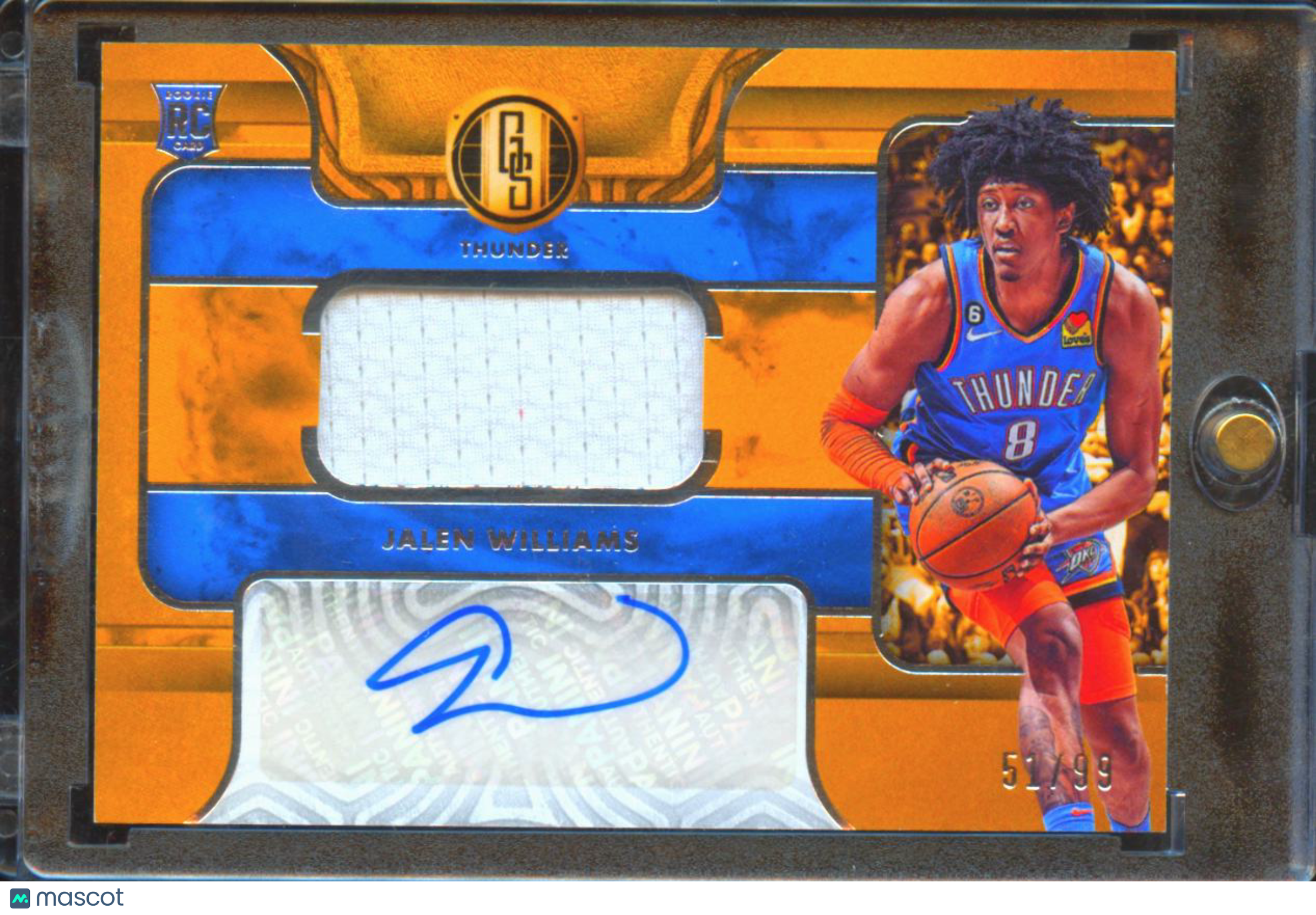 Jalen Williams 2022-23 Gold Standard Auto Autograph Patch RC 51/99 OKC Thunder