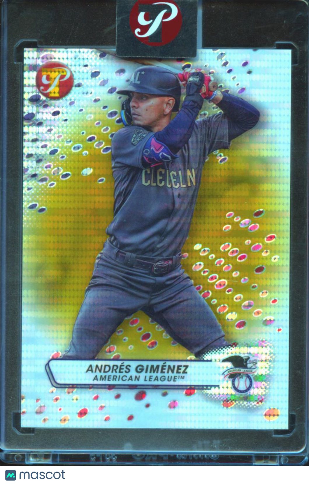 Andres Giménez 2023 Topps Pristine GOLD Refractor 8/50 Guardians