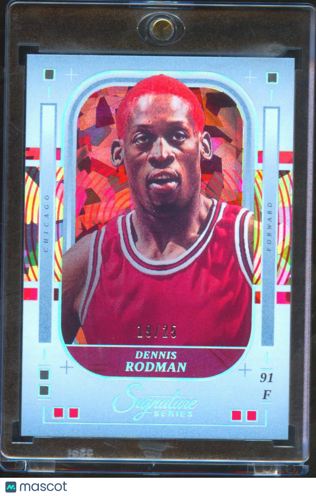 Dennis Rodman 2025-26 Signature Series Cracked Ice 19/25 Chicago Bulls