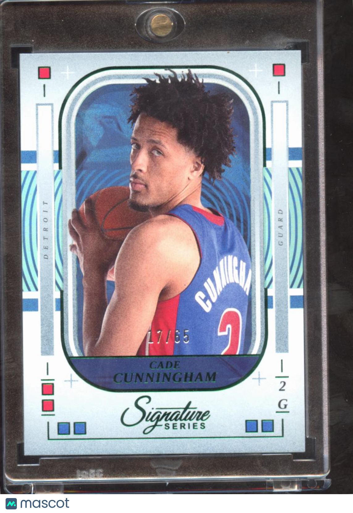 Cade Cunningham 2025-26 Signature Series Green 17/65 Detroit Pistons