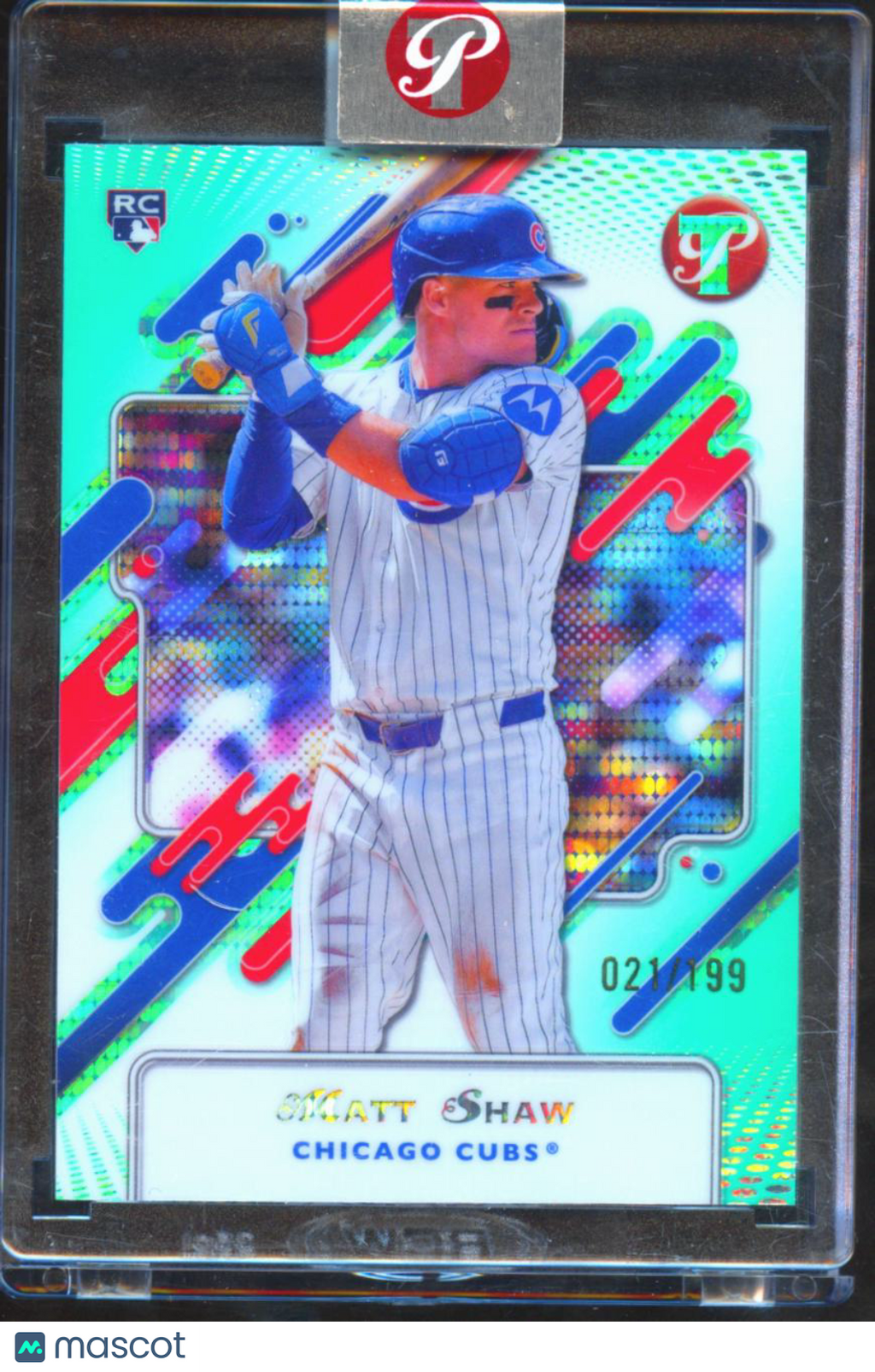 Matt Shaw 2025 Topps Pristine RC Aqua Refractor Rookie 21/199 Chicago Cubs