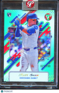 Matt Shaw 2025 Topps Pristine RC Aqua Refractor Rookie 21/199 Chicago Cubs