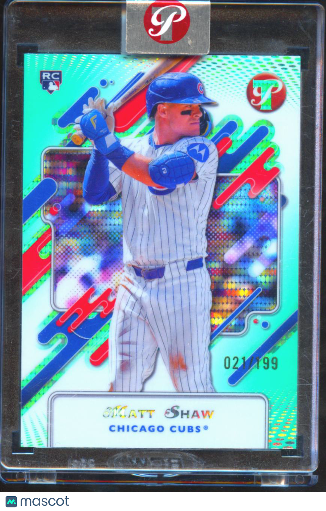 Matt Shaw 2025 Topps Pristine RC Aqua Refractor Rookie 21/199 Chicago Cubs