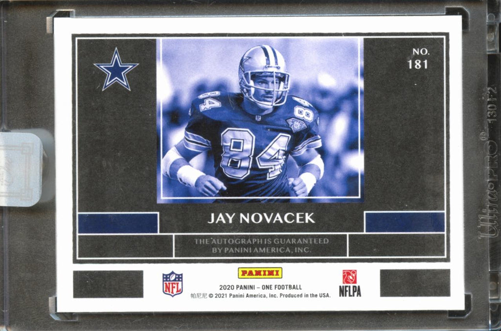 Jay Novacek 2021 Panini One Auto Autograph 3/35 Dallas Cowboys