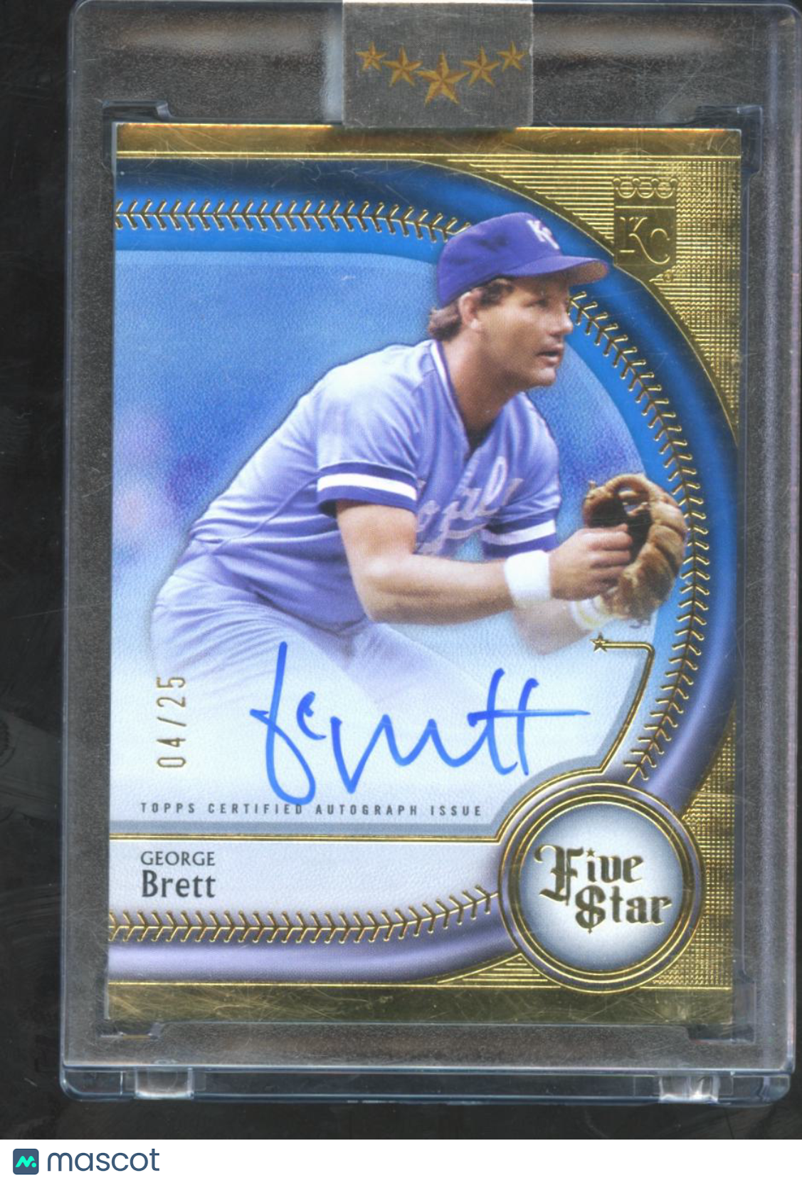George Brett 2024 Topps Five Star Auto Autograph BLUE 4/25 Kansas City Royals