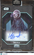 Harley Durst as Moloch 2022 Topps Chrome Black Star Wars Auto Autograph