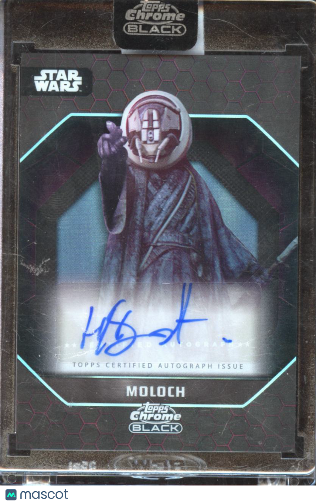 Harley Durst as Moloch 2022 Topps Chrome Black Star Wars Auto Autograph
