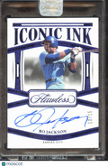 Bo Jackson 2024 Flawless Iconic Ink BLUE Auto Autograph 10/15 Kansas City Royals