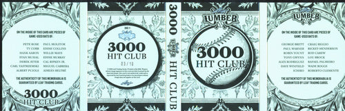 Aaron Jeter Ripken Pujols Mays Rose Leaf Lumber 3000 Hit Club Game Used Bat /10