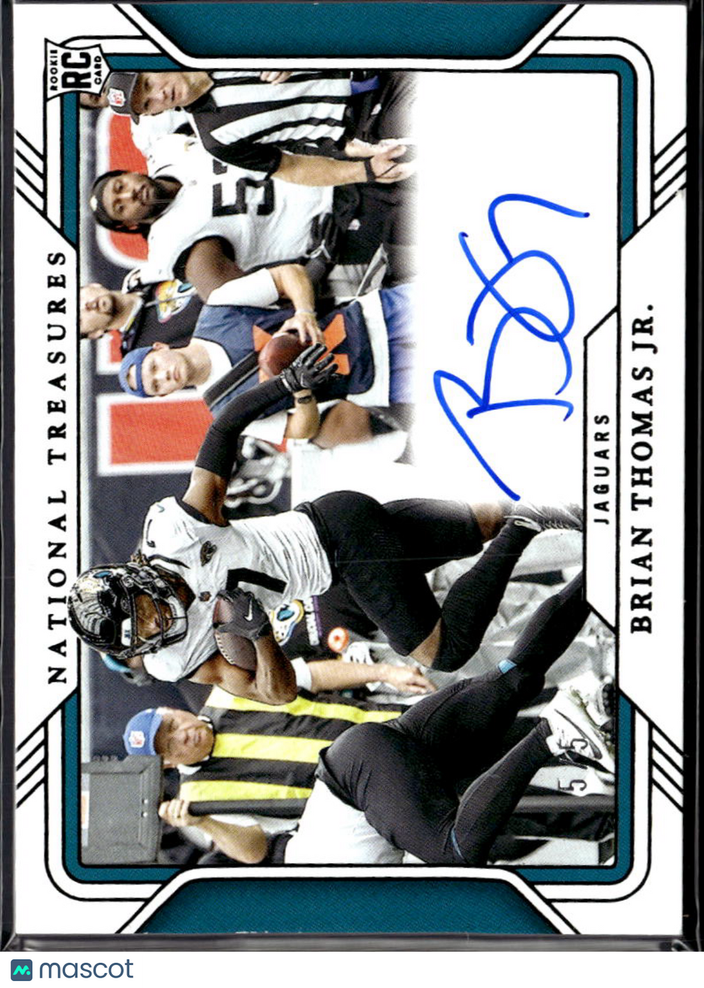 Brian Thomas Jr. 2024 National Treasures Auto Autograph RC Rookie 5/5 Jaguars