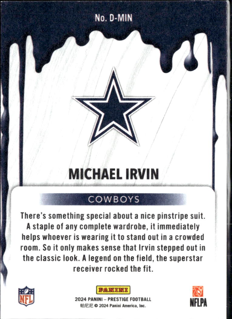 Michael Irvin 2024 Prestige DRIP SSP CASE HIT Dallas Cowboys