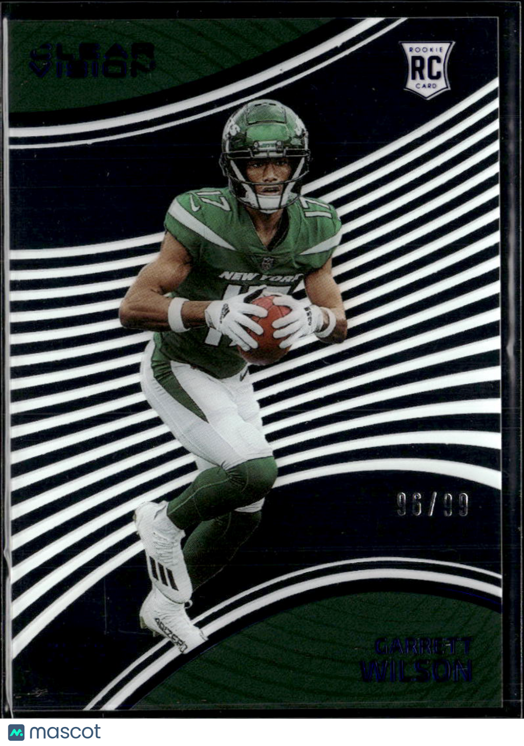 Garrett Wilson 2023 Chronicles Clear Vision Blue Rookie RC 96/99 New York Jets