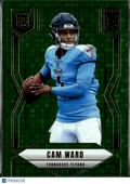 Cam Ward 2025 Donruss Elite Green Disco Rookie RC Tennessee Titans