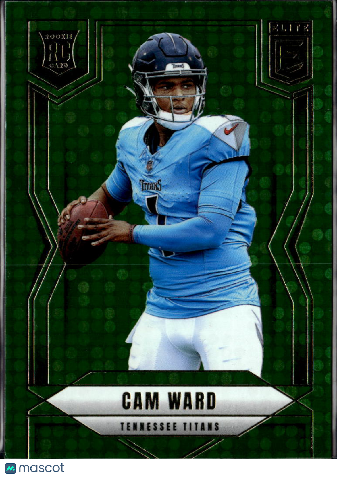 Cam Ward 2025 Donruss Elite Green Disco Rookie RC Tennessee Titans